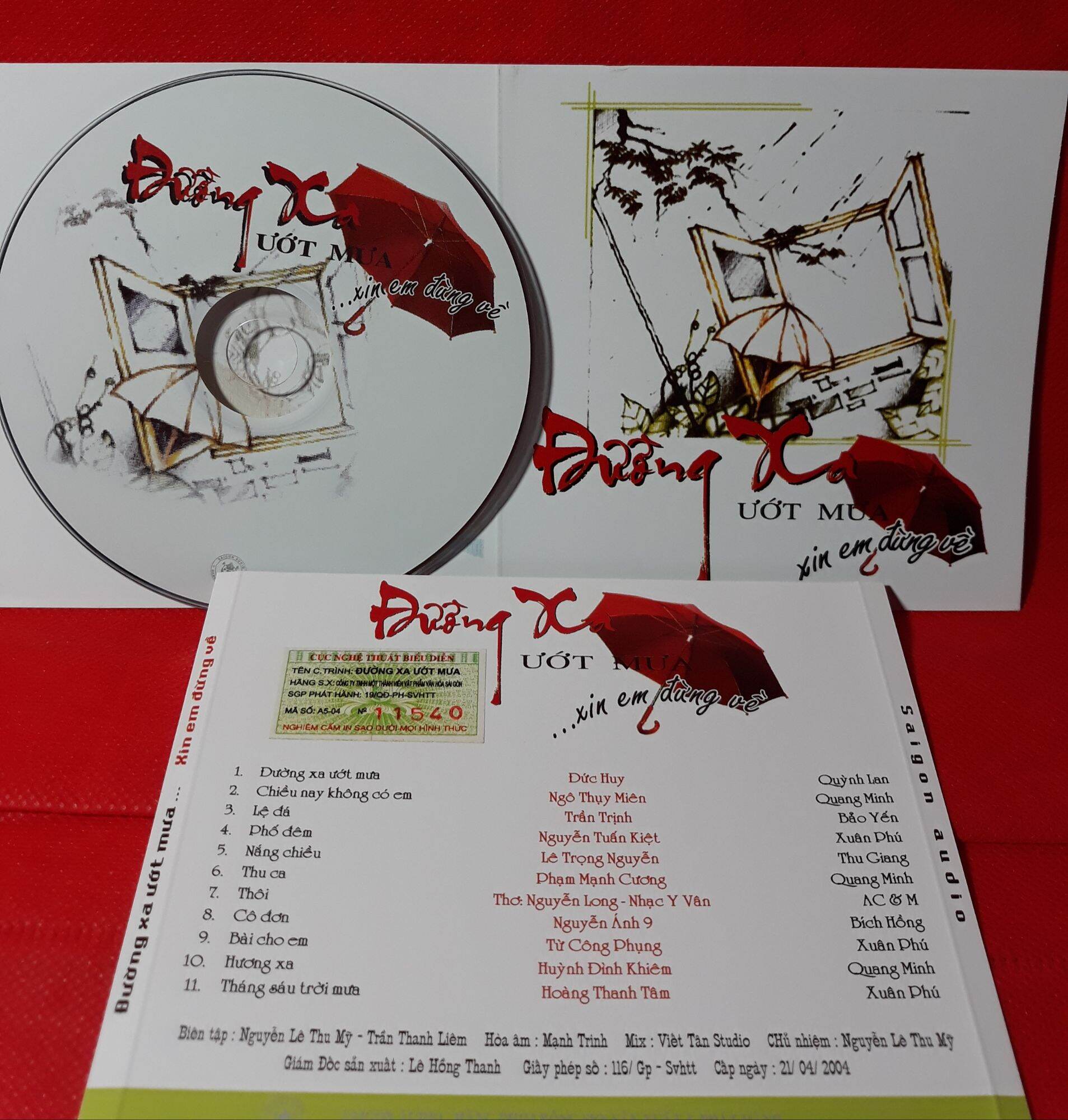 CD ĐƯỜNG XA ƯỚT MƯA. MỚI, VAFACO PHÁT HÀNH