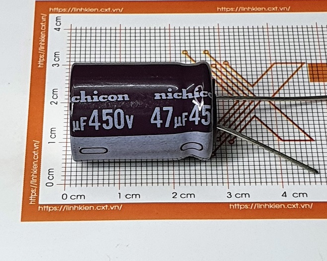 Tụ hóa 47uF 450V 18x25mm