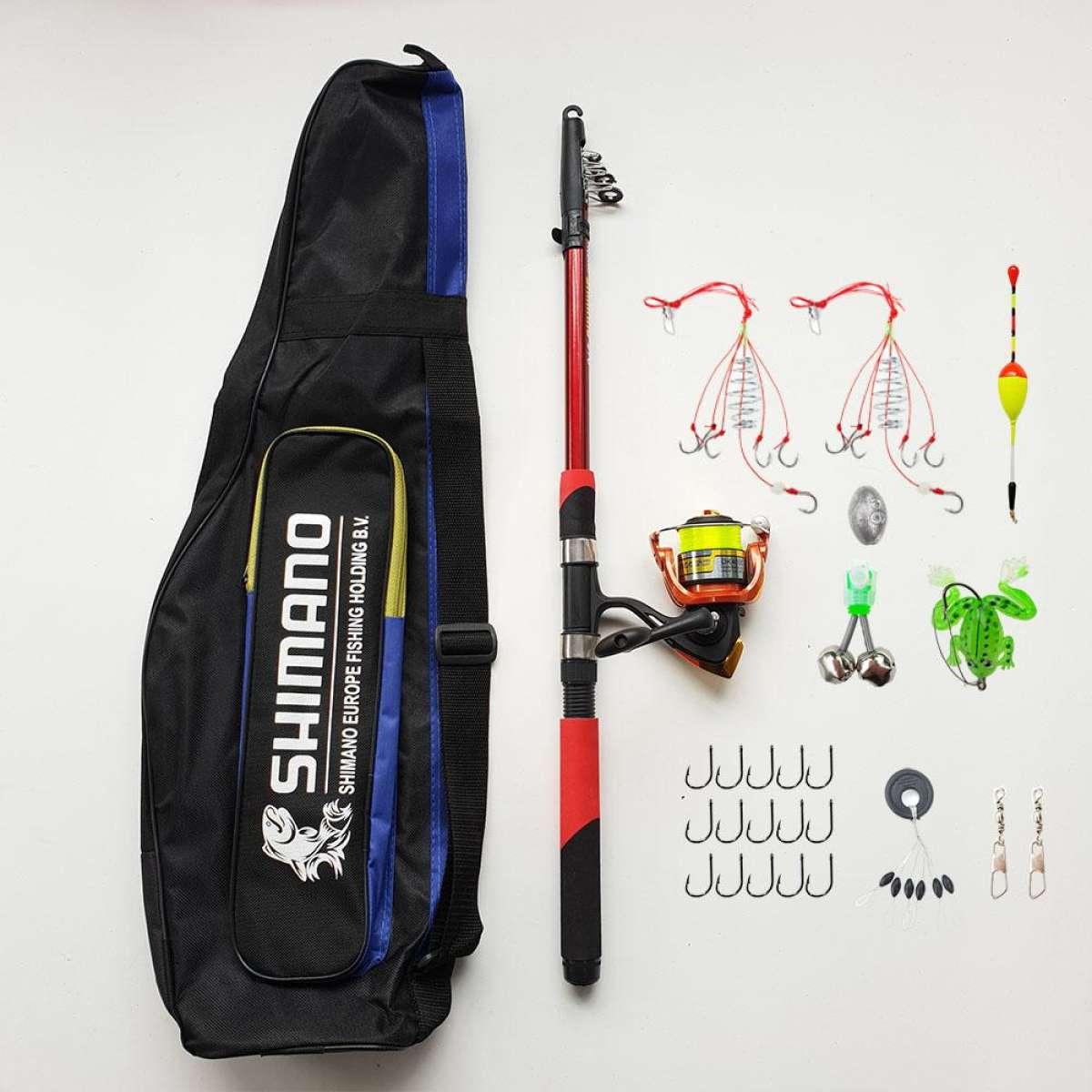 Bộ cần câu shimano giá rẻ, máy 4000 kèm phụ kiện tặng túi đựng cần big sale