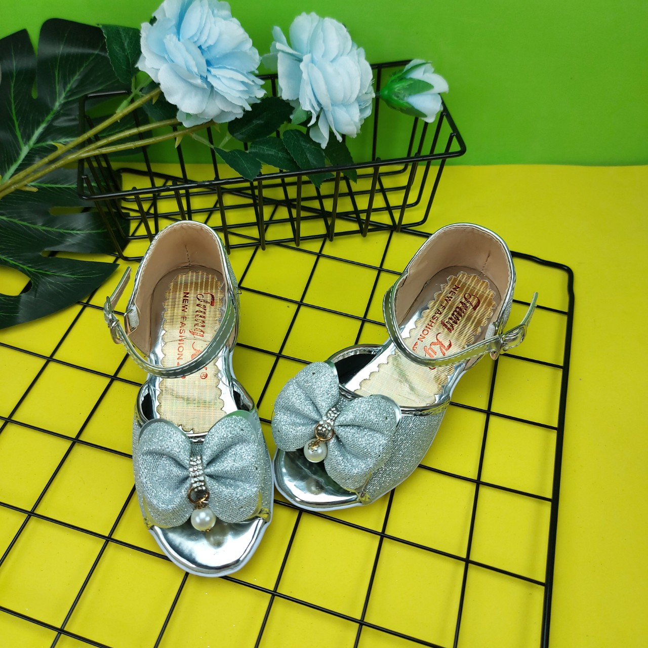 SANDAL NƠ HẠT BÉ GÁI CAO 2 PHÂN