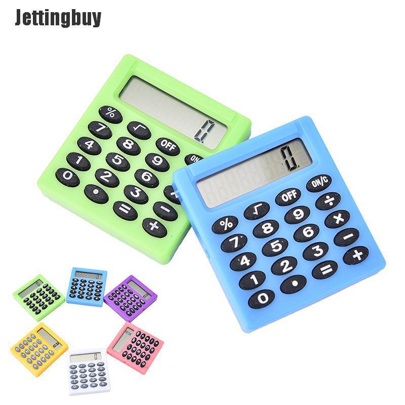 Jettingbuy Student small Mini Electronic Calculator Candy Color Calculating Office Supplies,