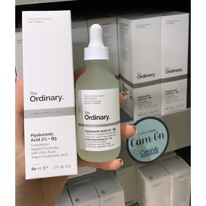 Tinh chất cấp nước The Ordinary Hyaluronic Acid 2% + B5 ( 60mL )