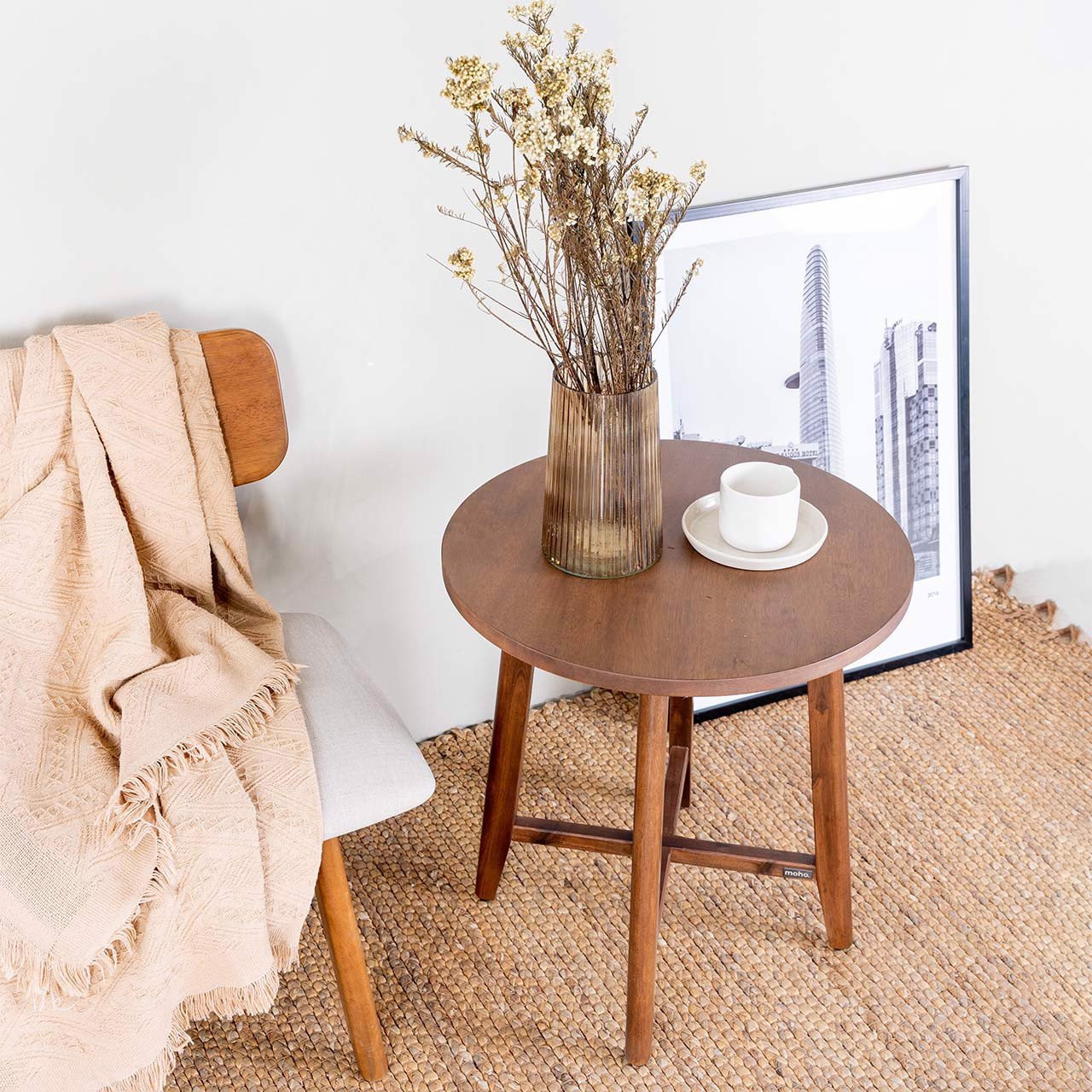 Bàn Sofa – Bàn Cafe Tròn Gỗ MOHO OSLO 901