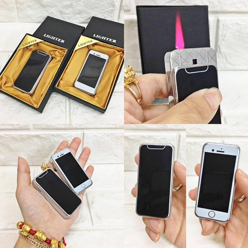 Hột Quẹt Bật Lửa Hình Điện Thoại iPhon Lửa Khè Xài Gas Cực Độc