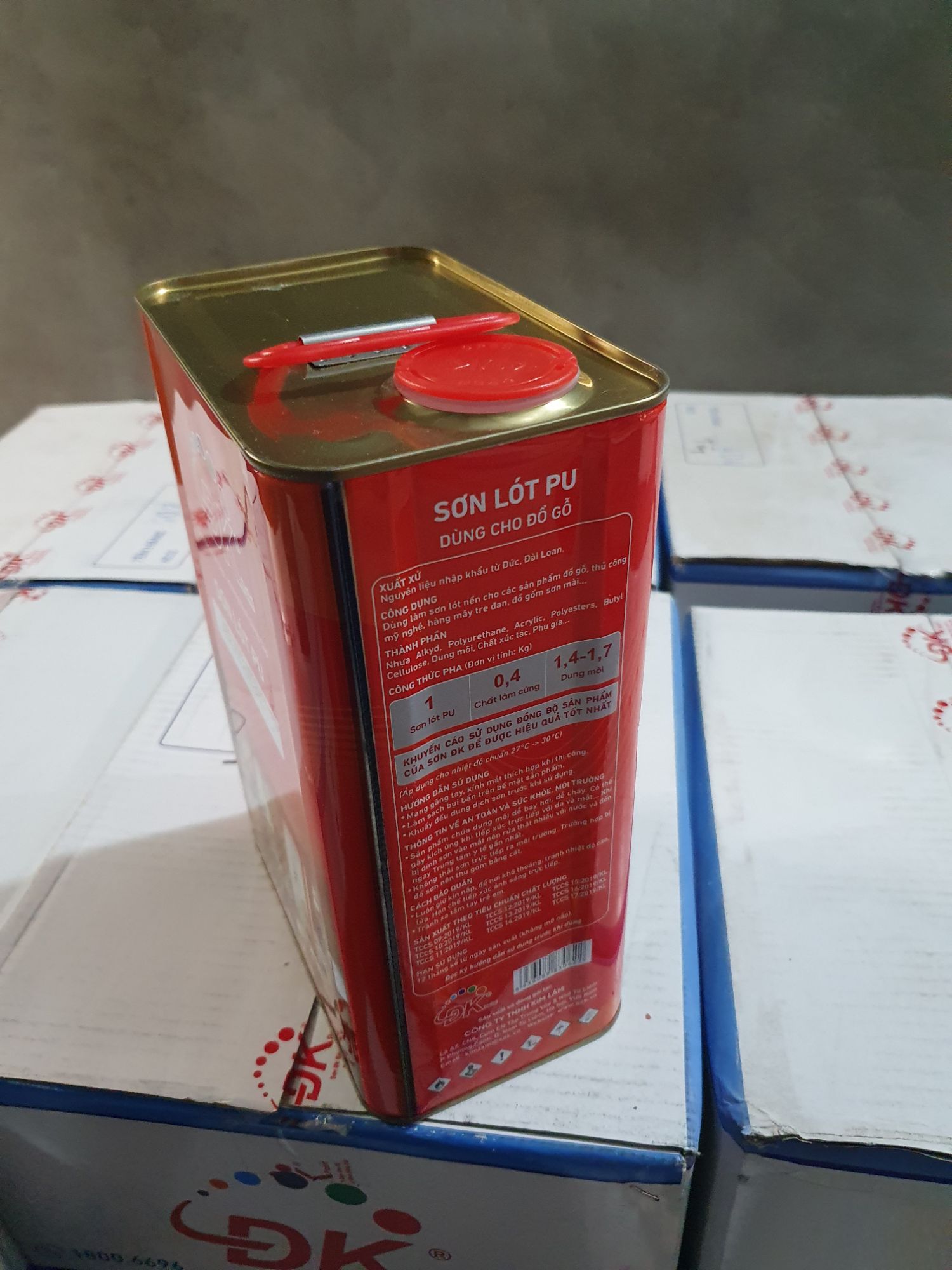Sơn lót PU Đại Kiều 308 hộp 4kg