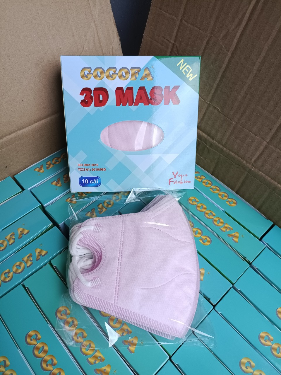 [HCM]Khẩu trang 3D người lớn (Hộp 10 cái)