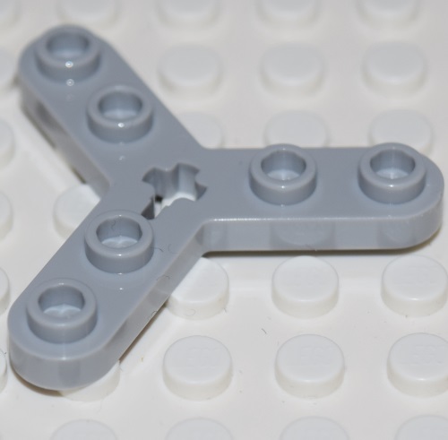 1x new genuine lego light bluish gray technic, plate rotor 3 blade with smooth ends and 6 studs id 6307999 51138