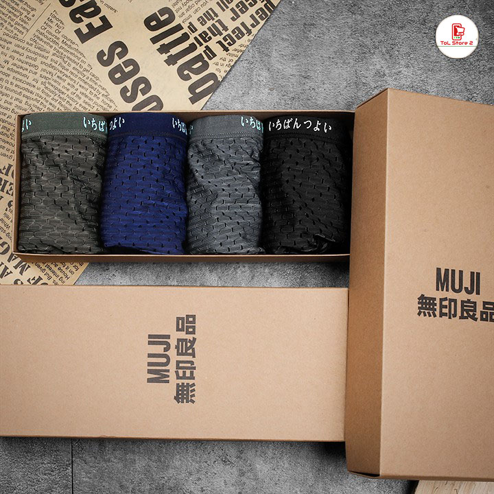 Combo 5 Sịp Đùi Nam Muji Thông Hơi Cao Cấp