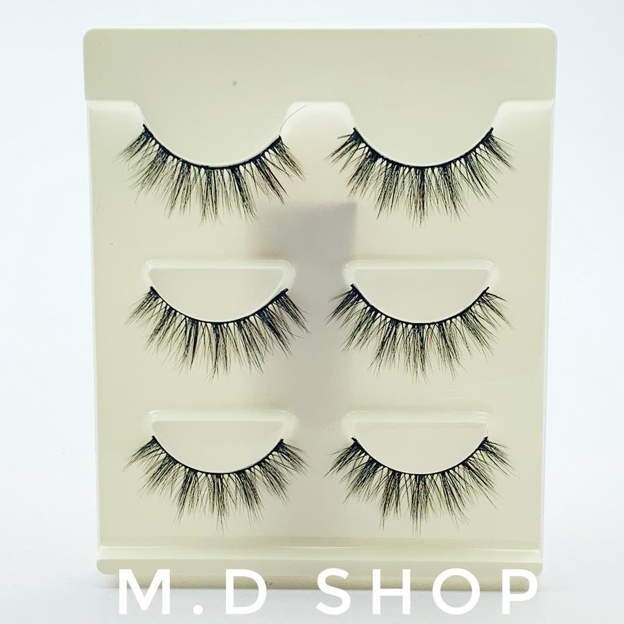 Lông Mi Chồn 3D-09 Loại Cao Cấp - Hộp 3 Cặp Mi