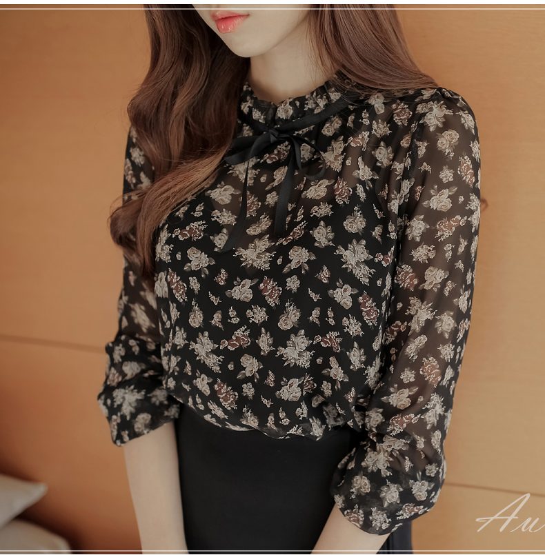 ÁO KIỂU  VOAN HOA SANG TRỌNG NT1055A