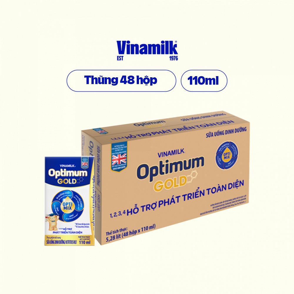 LỐC 4 HỘP SỮA BỘT PHA SẴN OPTIMUM GOLD 110ML