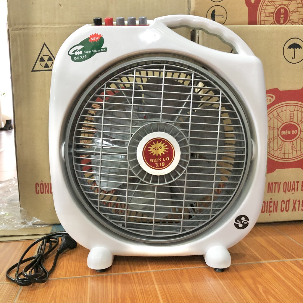 Quạt bàn hộp điện cơ x19 dây đồng 100% tự động ngắt khi đổ