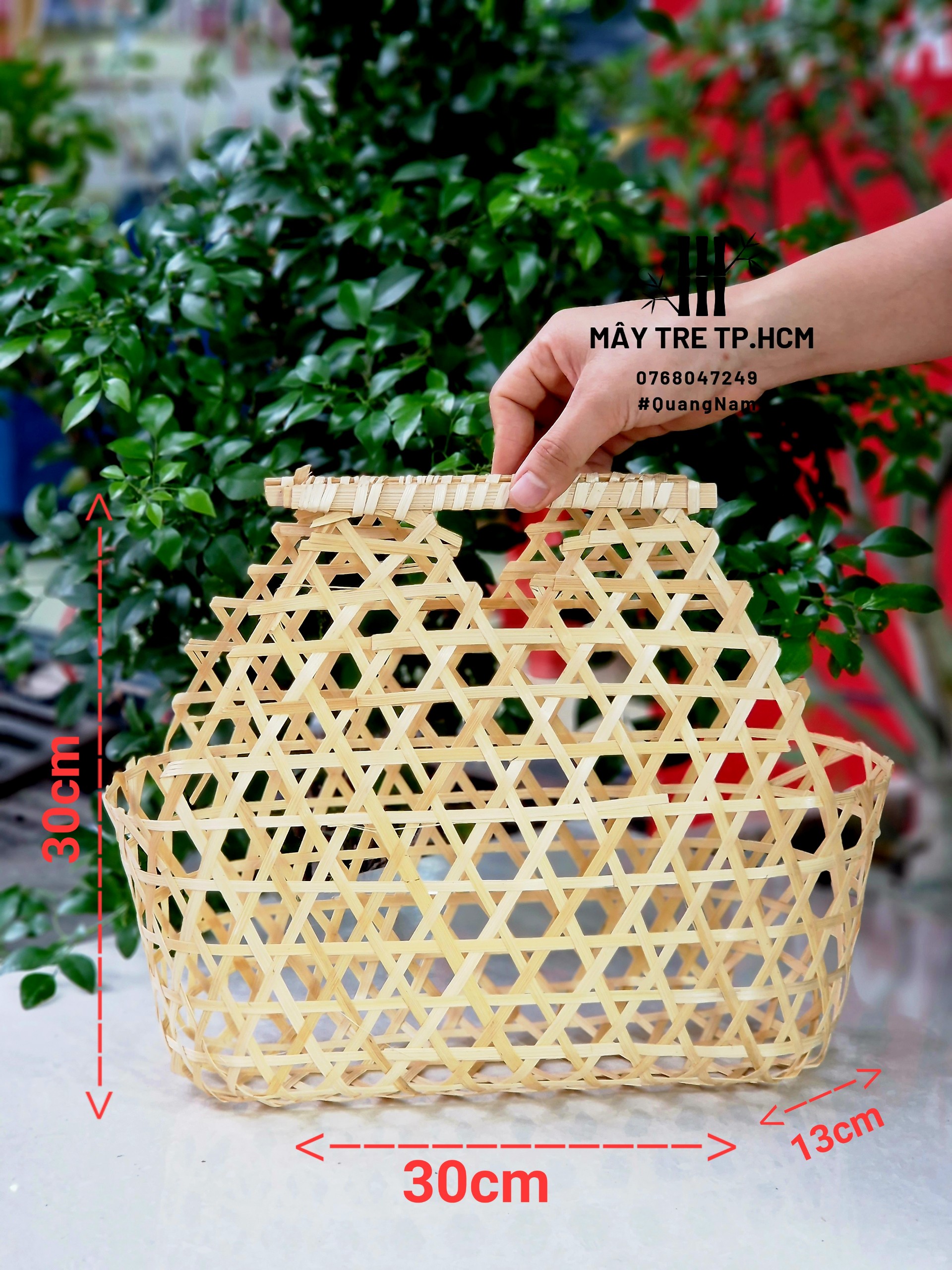 Giỏ tre đựng quà, giỏ đựng trái cây, quà tết