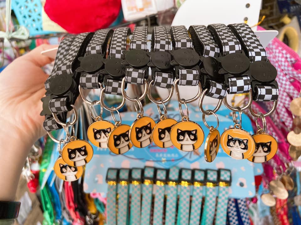 vòng cổ có hình charm miu dành cho mèo ( size cho chó mèo dưới 5kg) - T3 PETS SHOP