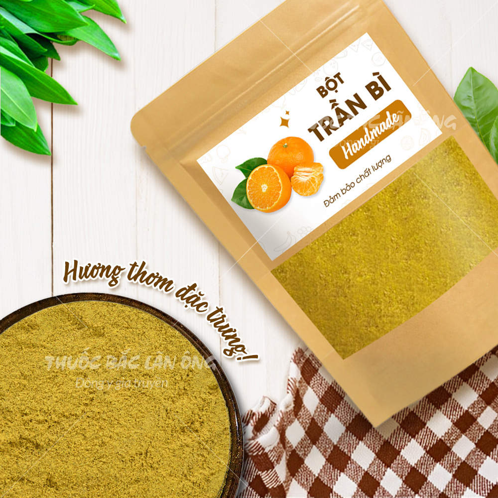 Bột trần bì 1kg, bột vỏ cam quýt, nguyên chất, thơm mịn, bột đắp mặt, pha uống giảm ho, tiêu đờm