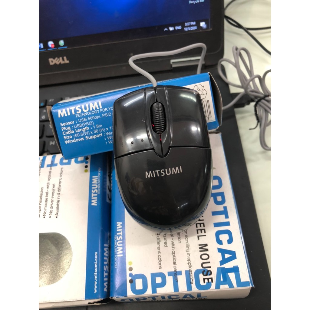 Chuột Máy Tính MITSUMI Sứ Có Dây Cổng USB - Full Box- Mới 100%