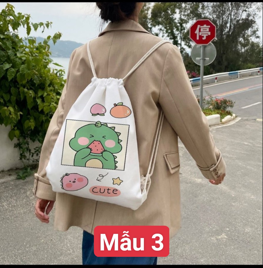 Balo dây rút hình cute năng động
