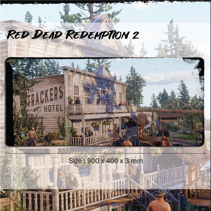 Red redemption dead 2 900*400mm gaming mouse pad