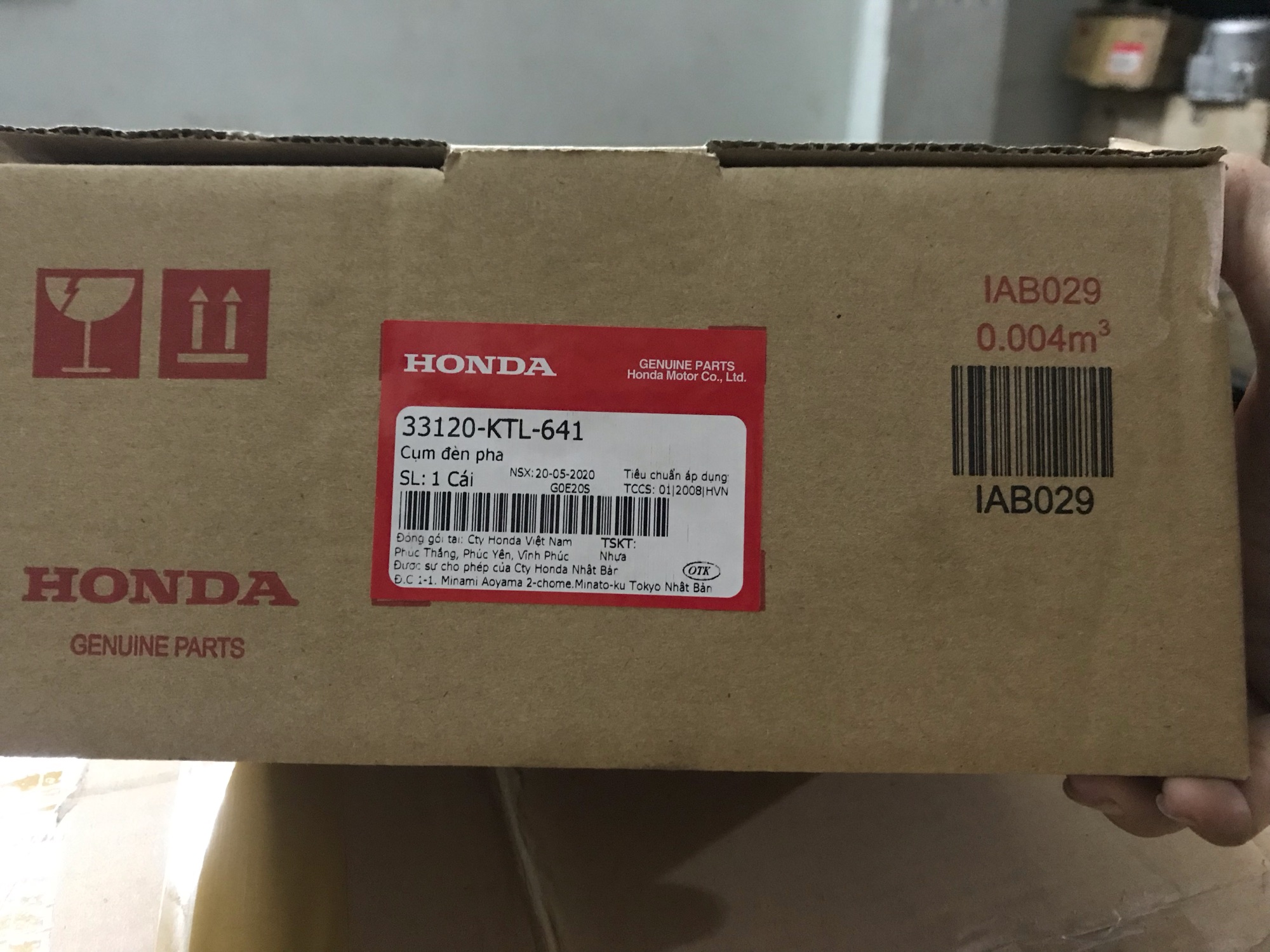 Pha đèn trước xe Wave Rs Zin hãng
