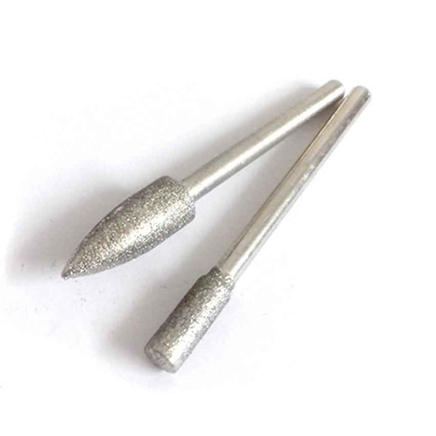 Đầu Mài Kim Cương Trục 3mm - Mũi Nhọn