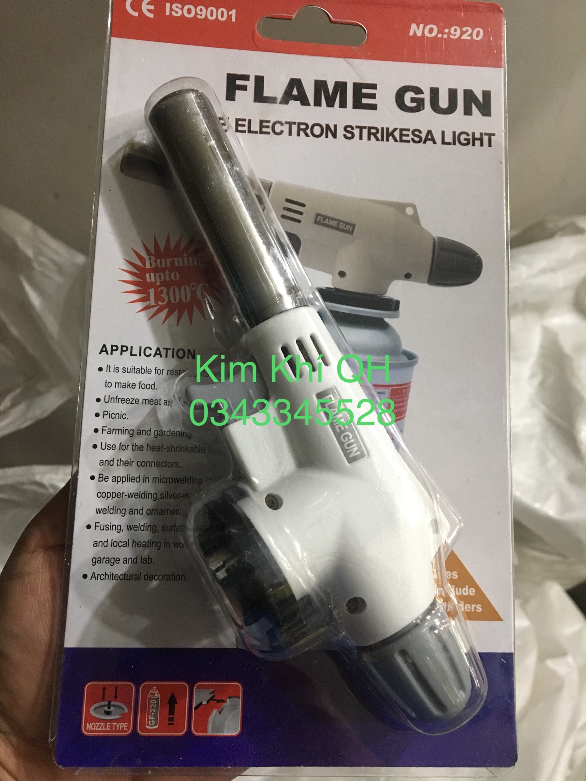 FLAME GUM chất liệu cap cấp, khò ga mini 920, đèn khò