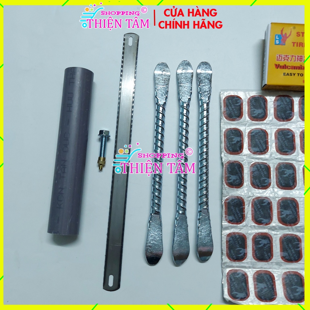 Bộ Vá Ruột - Săm Xe Máy Xe Đạp 5 Món (Lưỡi Cưa)