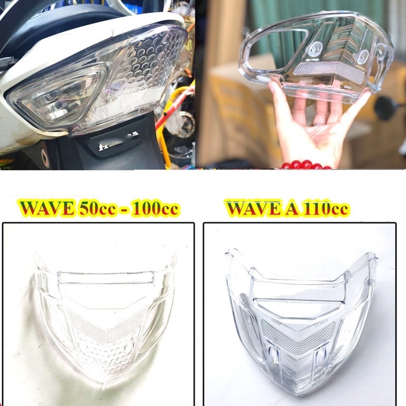 Ốp Hậu Nhựa Trắng Xe Wave50cc 100-110 Đời Xe 2006-2021