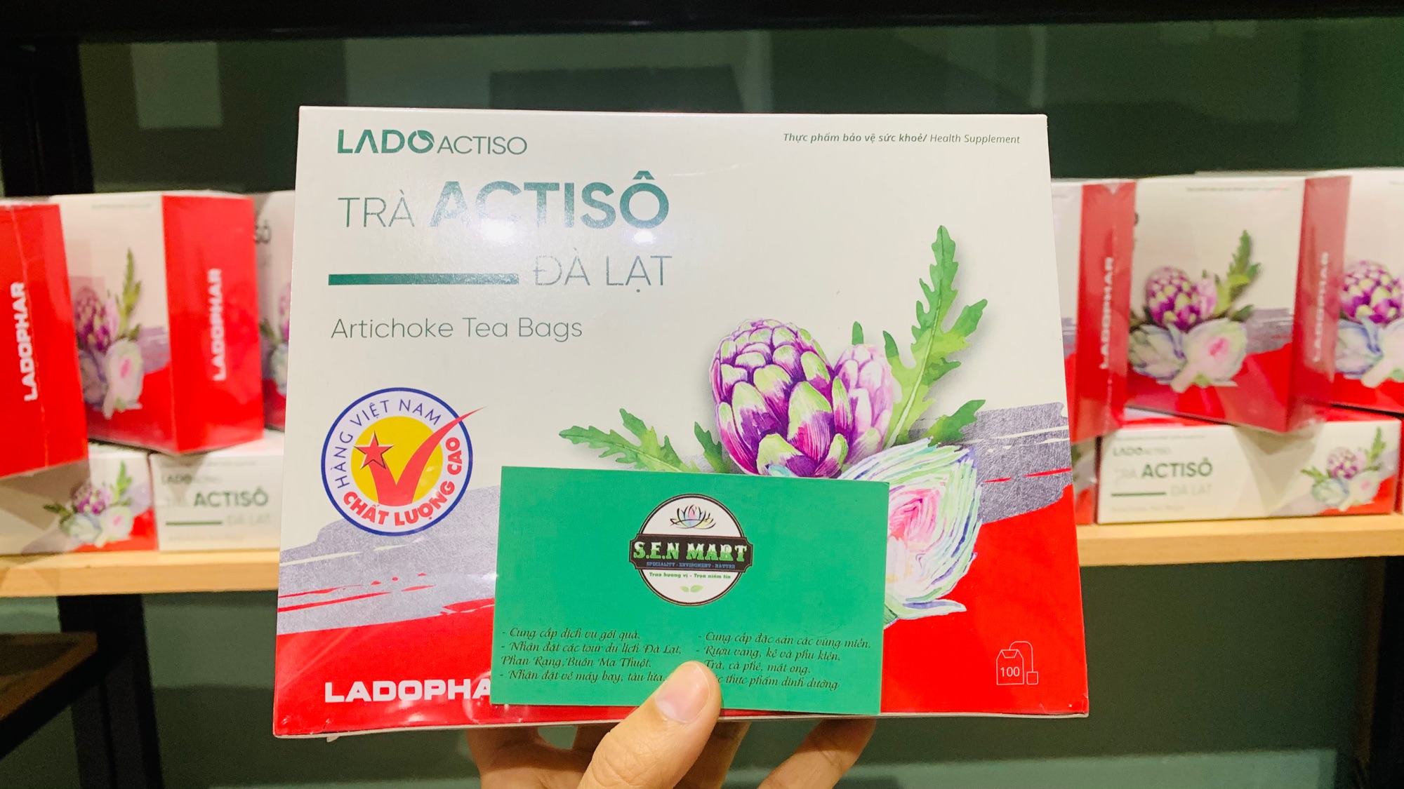 Trà Actiso Đà Lạt LaDo 100 túi lọc 200gr