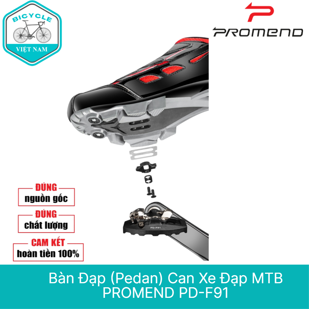 Pedan Bàn Đạp Can Xe Đạp PROMEND PD F91 – 2 Chế Độ SPD & Phẳng