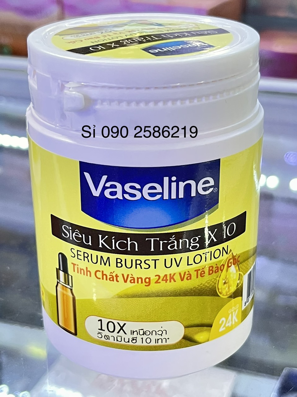 Body Siêu Kích Trắng Vaseline X10 250g