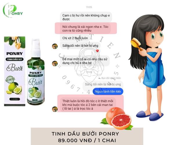 TINH DẦU BƯỞI PONRY