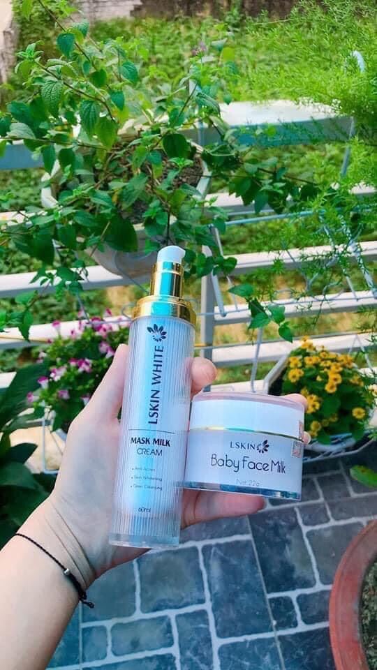 Combo ủ kén tằm + kem face baby face milk