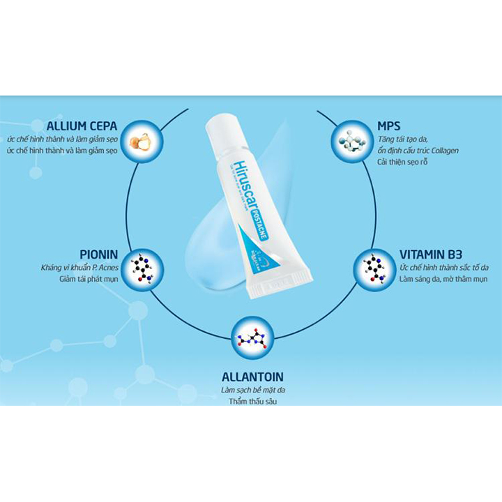 [HCM]Hiruscar Post Acne gel 5g - Cải Thiện Mờ Sẹo - cvspharmacy