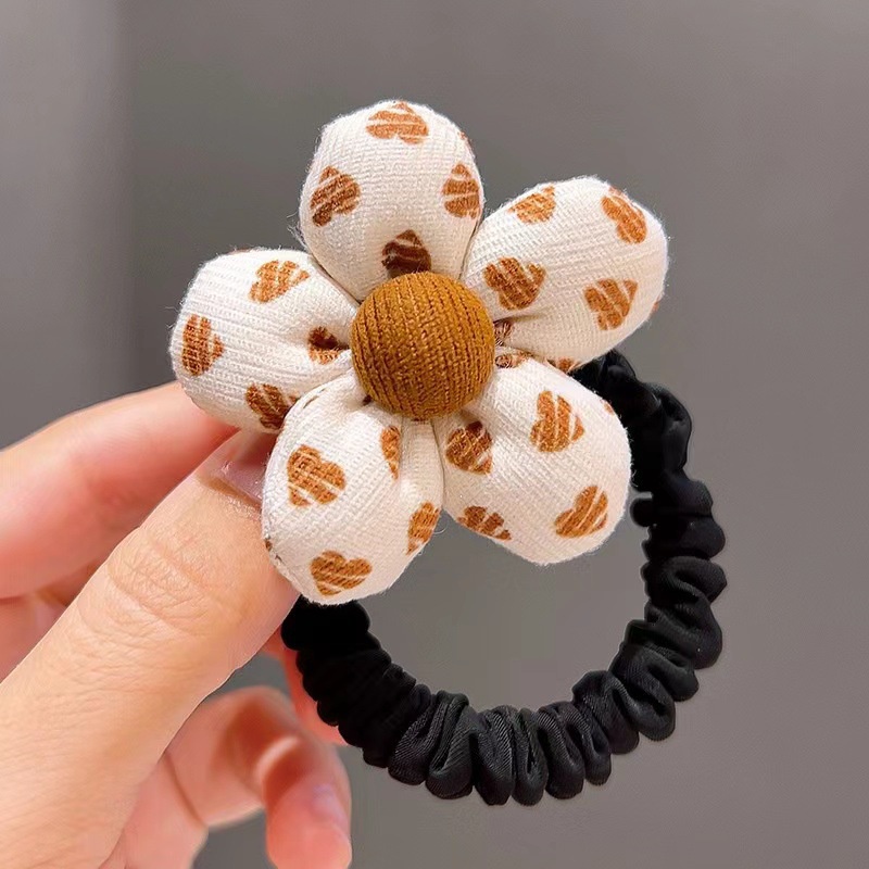 Dây Cột Tóc Cao Su Co Giãn Đính Nơ Dễ Thương Dành Cho Nữ