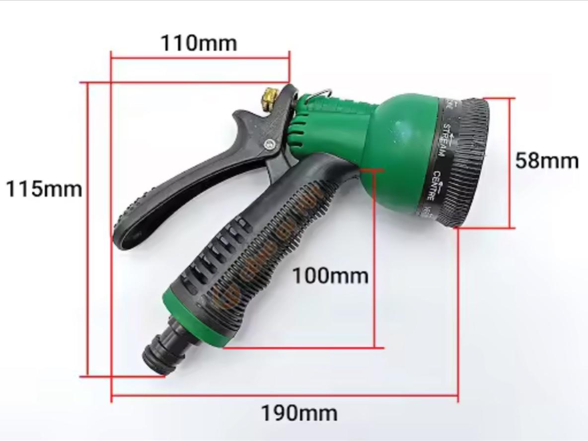 Vòi Xịt Nước Tưới Cây - Rửa Xe 8 Chế Độ