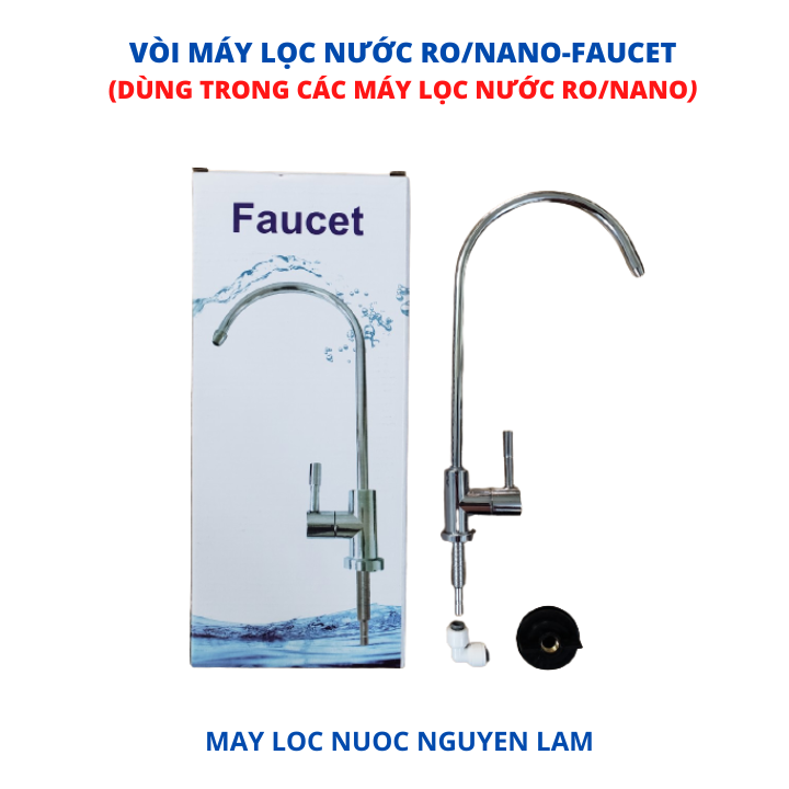 (HCM) Vòi Máy Lọc Nước RO (Faucet) - - Dùng Trong Các Máy Lọc Nước RO (Inox)