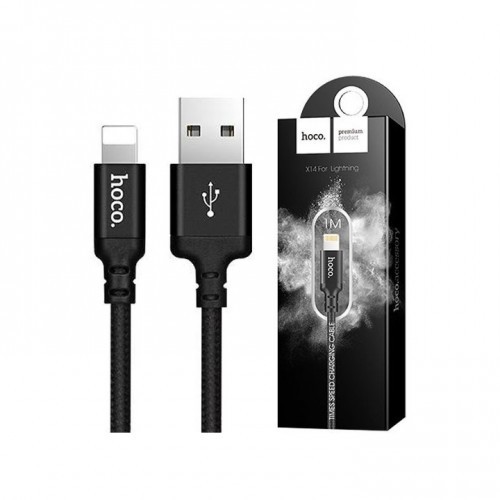 Dây sạc nhanh hoco x14 dây dù cho iphone/ipad/androi/typec 1m/2m