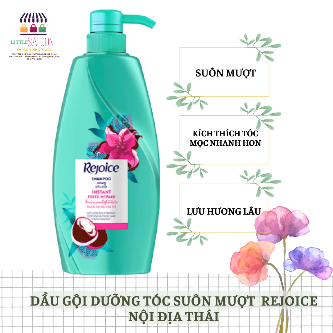 Shampoo conditioner hair smooth silky rejoice-local Thai