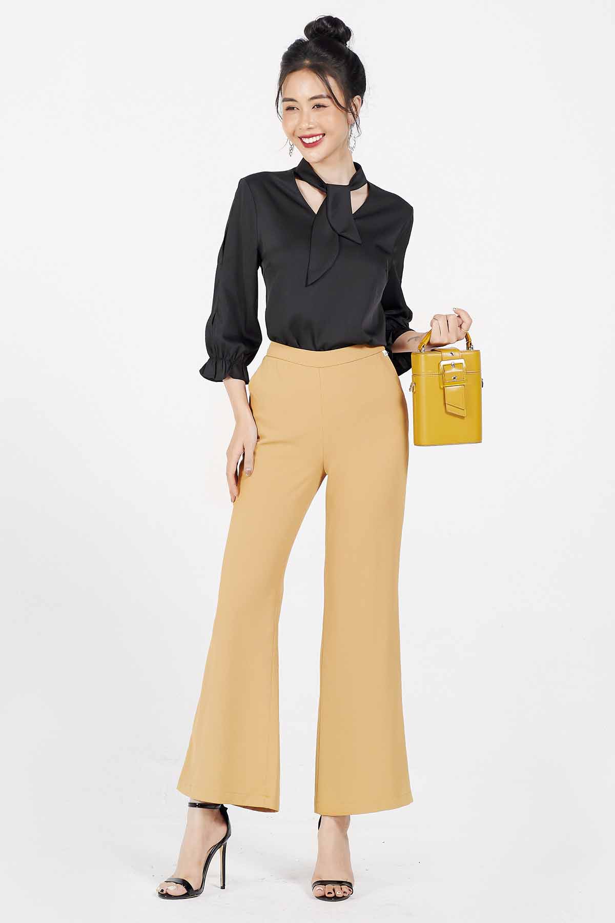 Quần Nữ Lamer Dáng Ống Loe L64W20T001