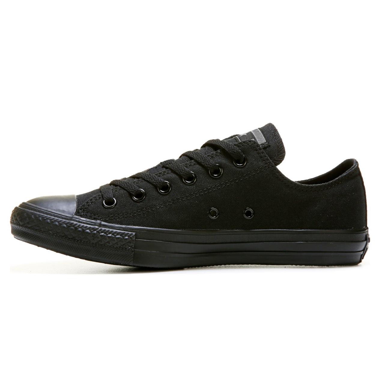 Giày Sneaker Vải Canvas CV1 Cổ Thấp Nữ - Full Đen