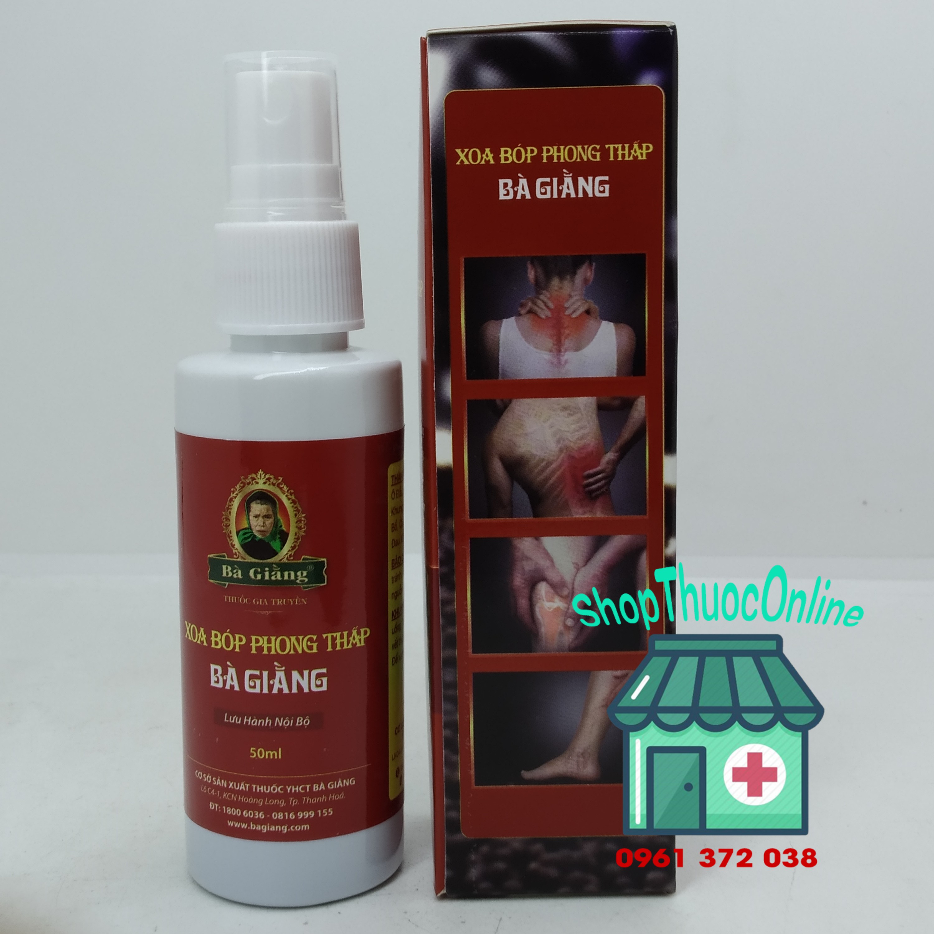 Xoa bóp phong thấp Bà Giằng chai 50ml
