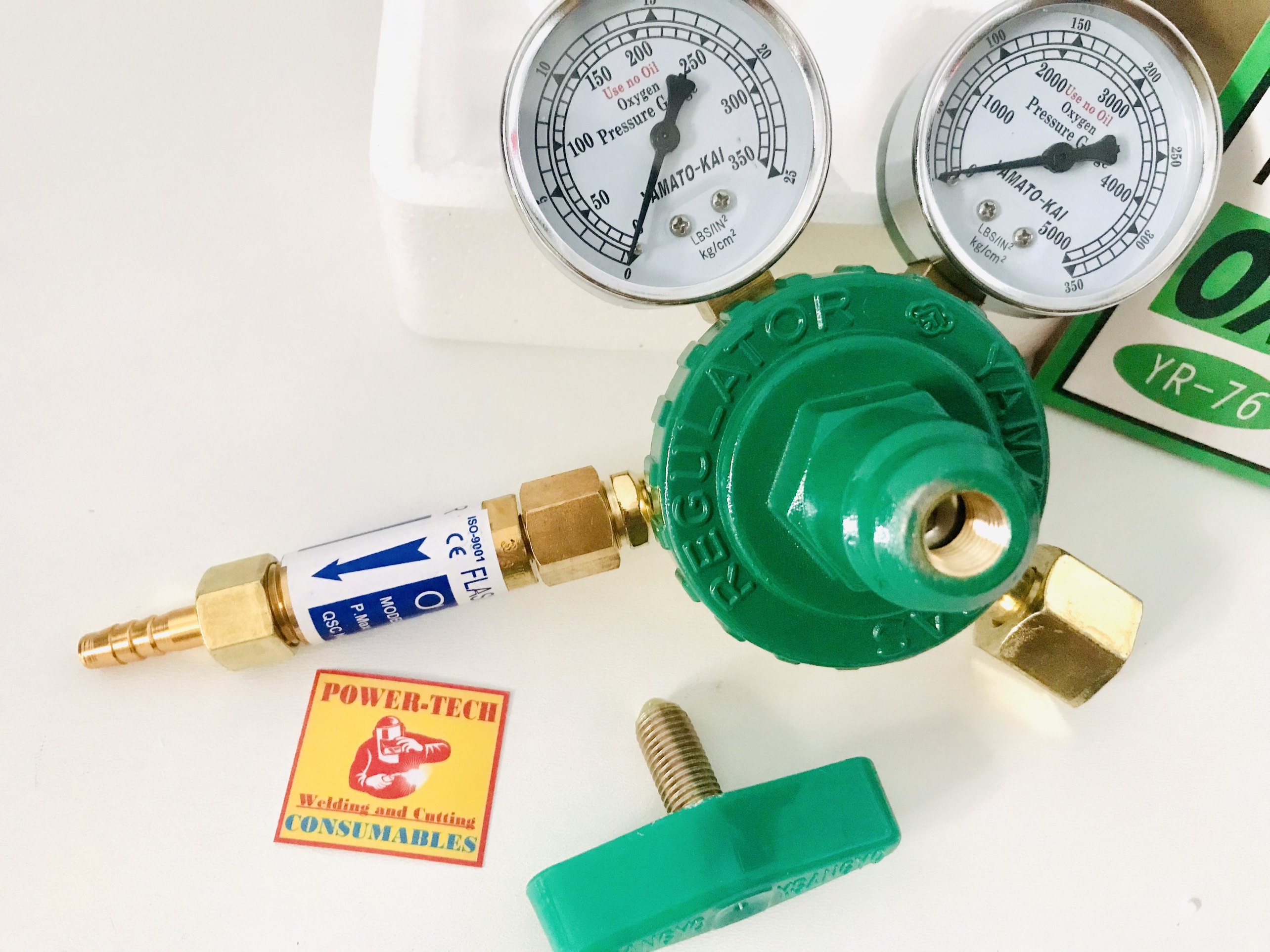Đồng Hồ Gió Đá , Van Giảm Áp Oxy , Yamato YR-76 , dùng để đo và điều chỉnh khí bình Oxygen