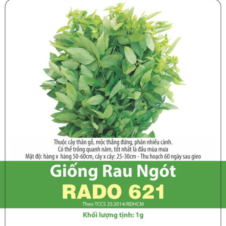 Hạt giống Rau Bồ Ngót Siêu Ngọn gói 1gr~40 hạt- Rau Bồ Ngót trồng quanh năm, sinh trưởng khỏe, dễ trồng, Năng suất cao