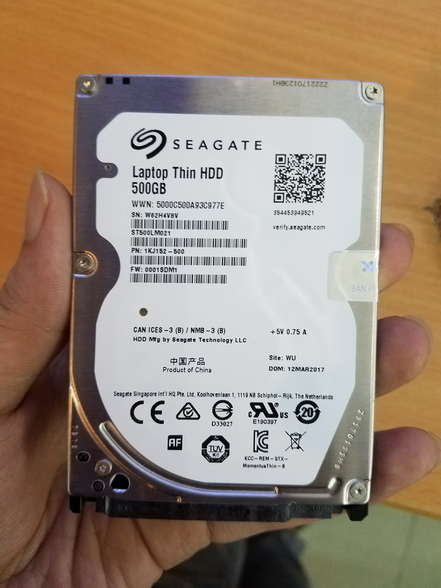 [HCM]ổ cứng HDD laptop 500GB-bảo hành 12 tháng