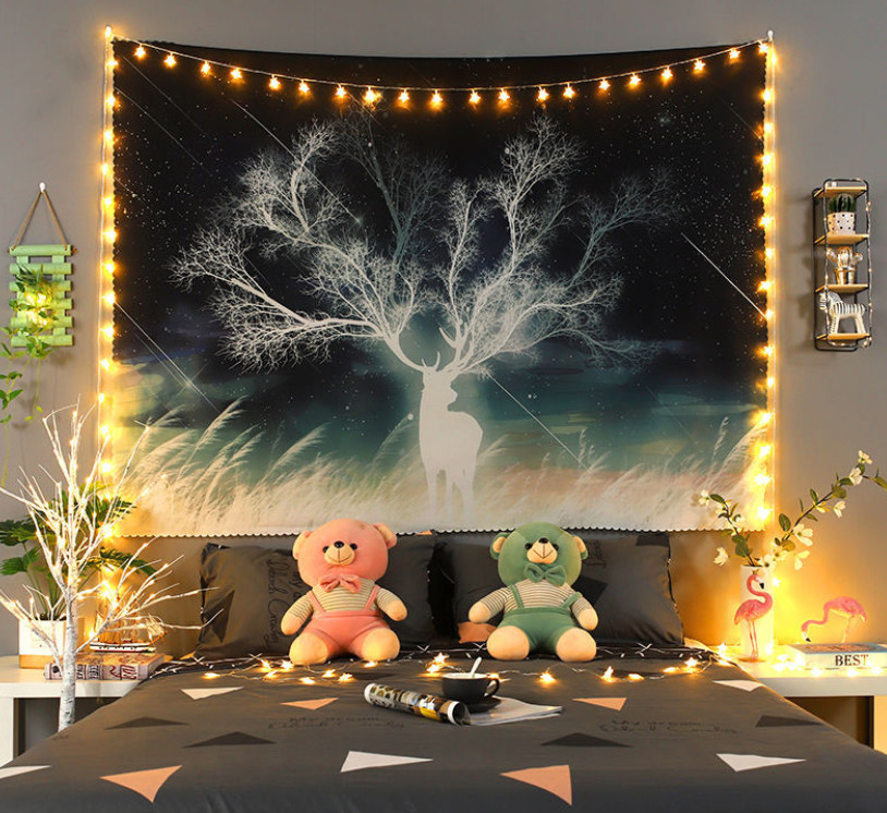 [NHIỀU MẪU] Thảm treo tường decor phòng ngủ kích thước 70x100cm chất liệu vải cao cấp tặng kèm móc treo, mẫu in sắc nét thích hợp trang trí phòng ngủ, phòng trọ...