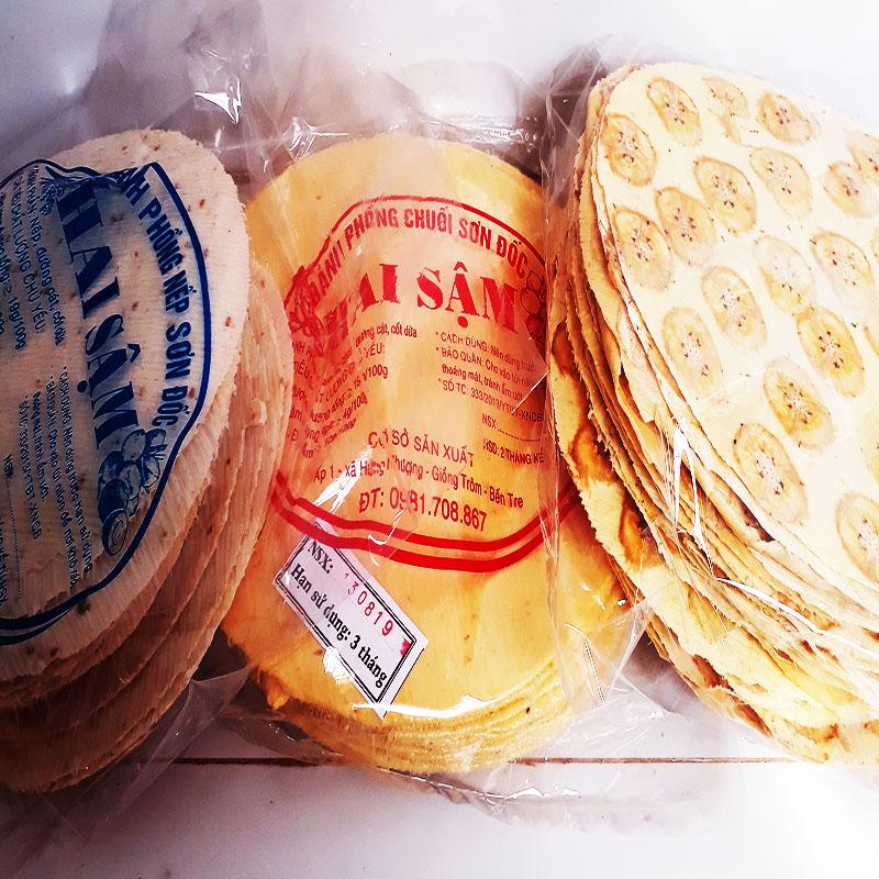 combo bánh phồng sơn đốc (mì sữa,mì tráng chuối, nếp lớn)