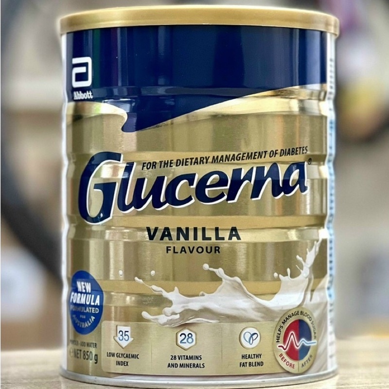 Sữa Bột Glucerna Úc 850g Dành Cho Người Tiểu Đường [Mẫu mới - Date 2023]