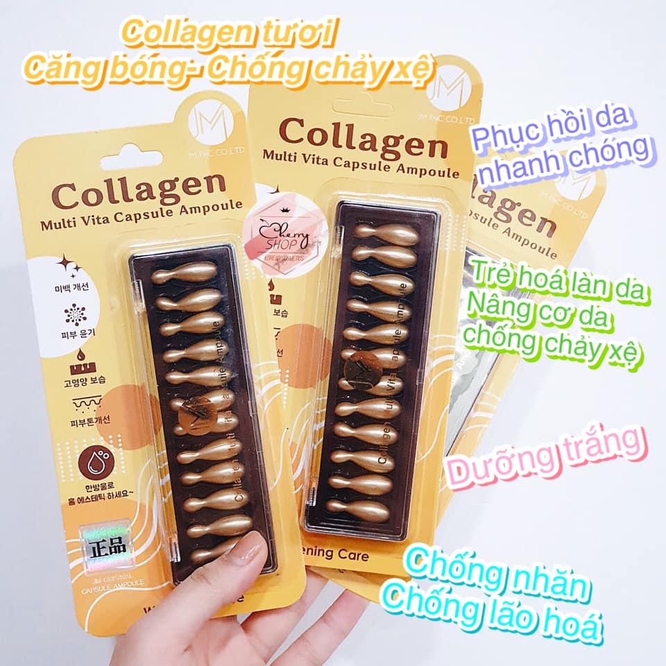 Collagen Tươi Collagen Multi Vita Capsule Ampoule 12v