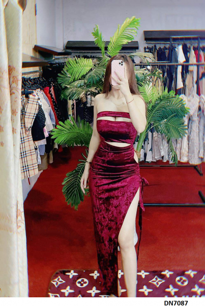 Đầm body cúp ngực thắt nơ sexy