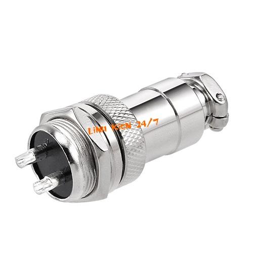 ĐẦU JACK TAY HÀN 2P (JACK GX16-2P)